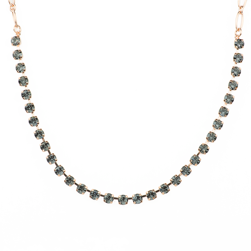 Petite Everyday Necklace in "Silver Night" *Custom*