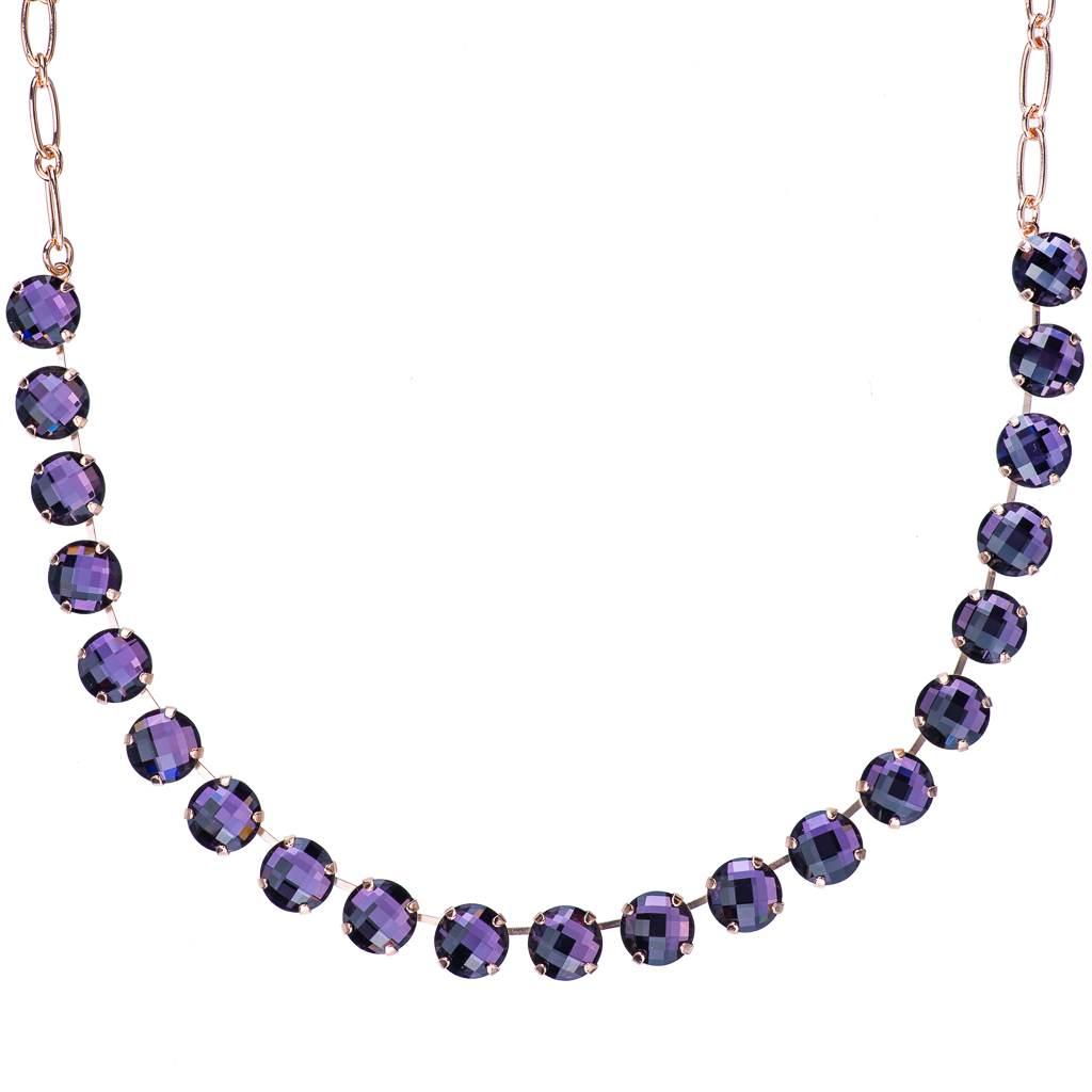 Large Round Necklace in "Amethyst" *Custom*