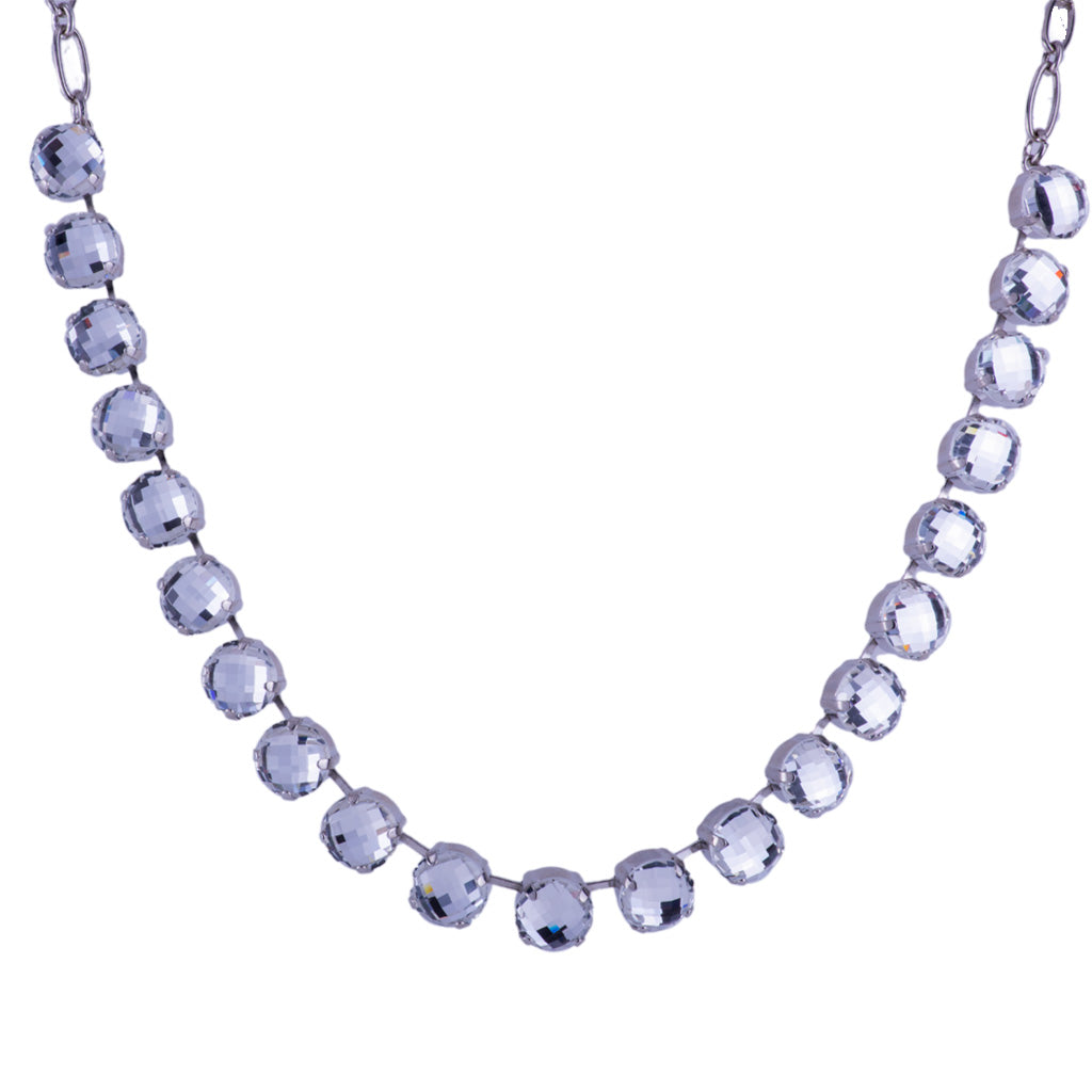 Large Round Necklace in "Checkerboard Clear" *Custom*