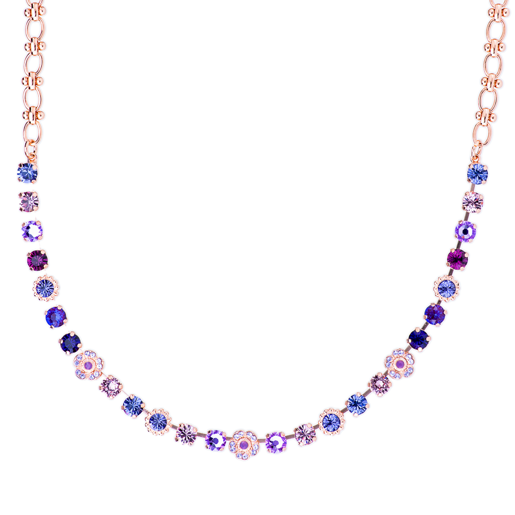 Small Flower Cluster Necklace in "Wildberry" *Custom*
