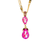 Double Pear Pendant in Sun-Kissed "Blush" *Custom*