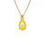 Double Stone Pear Pendant in Sun-Kissed "Sunshine" *Custom*