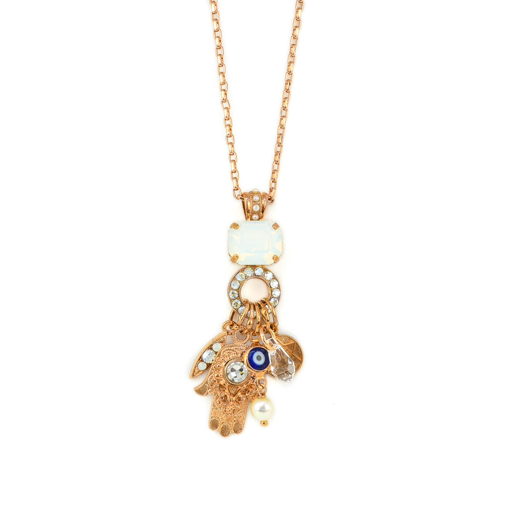 Emerald Multi Charm Pendant in "Ivory" *Custom*