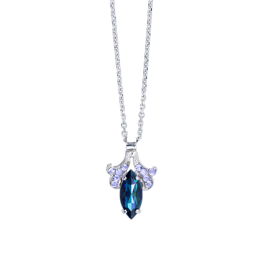 Ornate Marquise Pendant in "Wildberry"  *Custom*