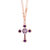 Flat Cross Pendant in "Wildberry" *Custom*