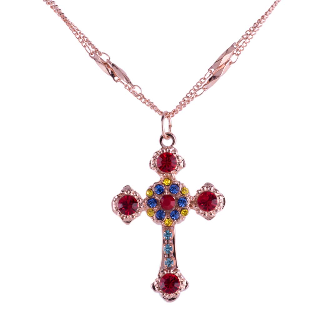 Flat Cross Pendant in "Pretty Woman" *Custom*