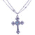 Flat Cross Pendant in "Winds of Change" *Custom*