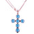 Medium Everyday Cross Pendant in "Summer Blue" *Custom*