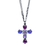 Flower Cross Pendant in "Wildberry" *Custom*