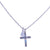 Petite Cross Pendant with Briolette in "Winds of Change" *Custom*