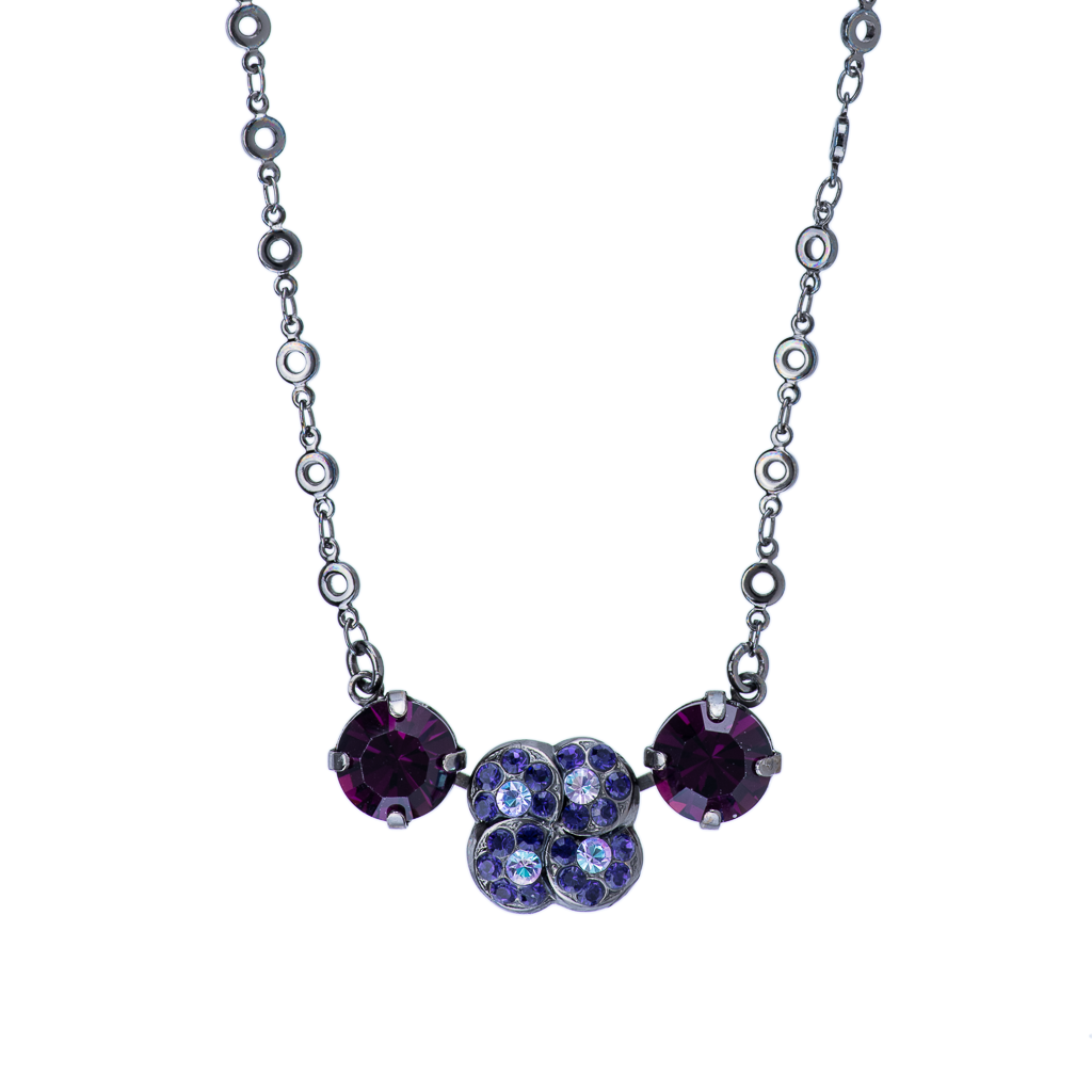 Quatrefoil Trio Pendant in "Wildberry"  *Custom*