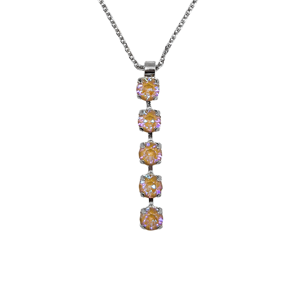 Small Five Stone Pendant in Sun-Kissed "Horizon" *Preorder*