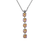 Small Five Stone Pendant in Sun-Kissed "Horizon" *Preorder*