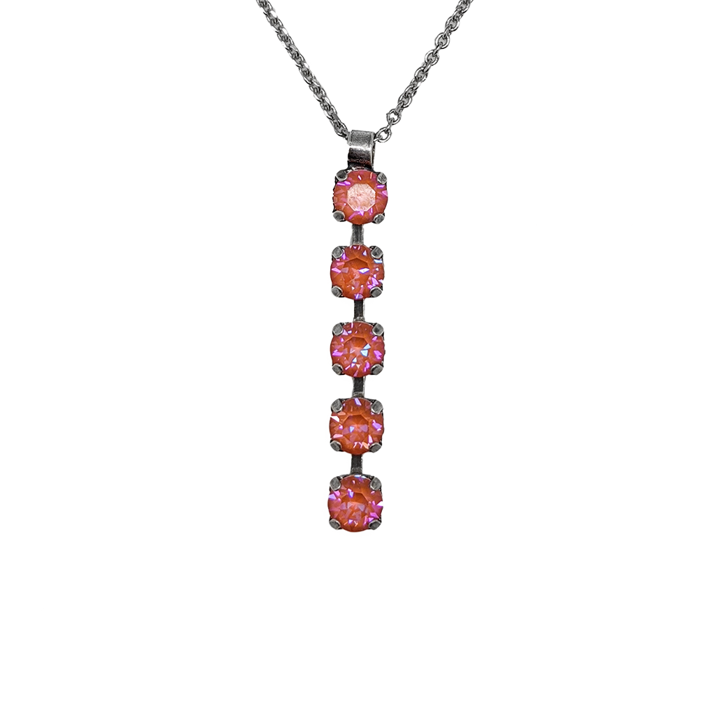 Small Five Stone Pendant in Sun-Kissed "Sunset" *Custom*