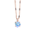 Large Round Single Stone Pendant in "Crystal Moonlight" *Custom*