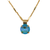 Large Single Stone Pendant in Sun-Kissed "Aqua" *Custom*