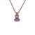 Double Stone Pendant in Sun-Kissed "Lavender" *Custom*