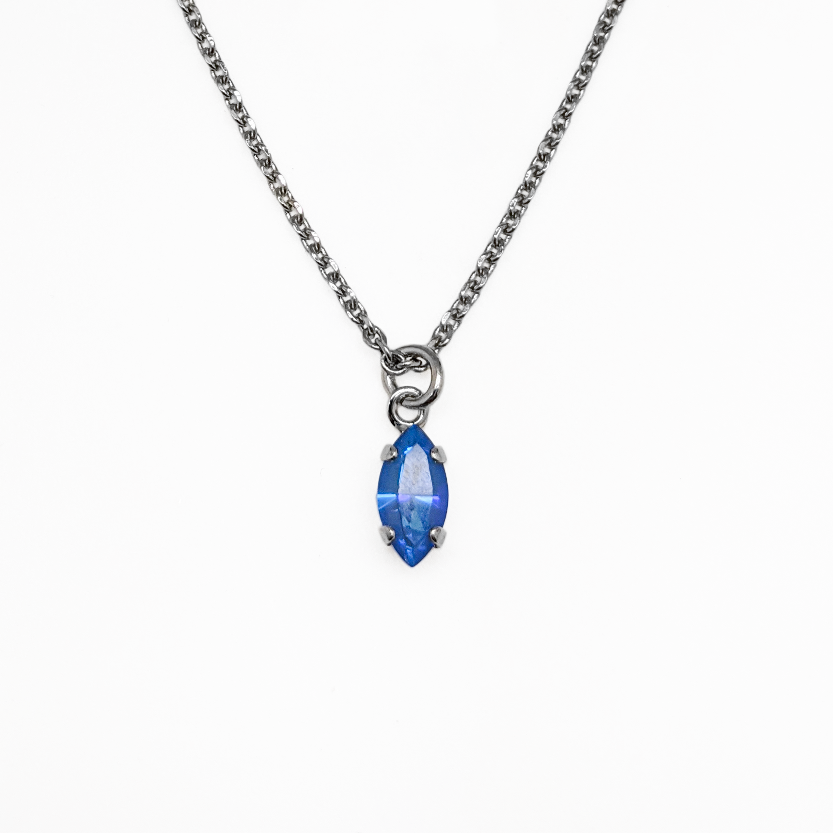 Single Stone Marquise Pendant in Sun-Kissed "Ocean" *Preorder*
