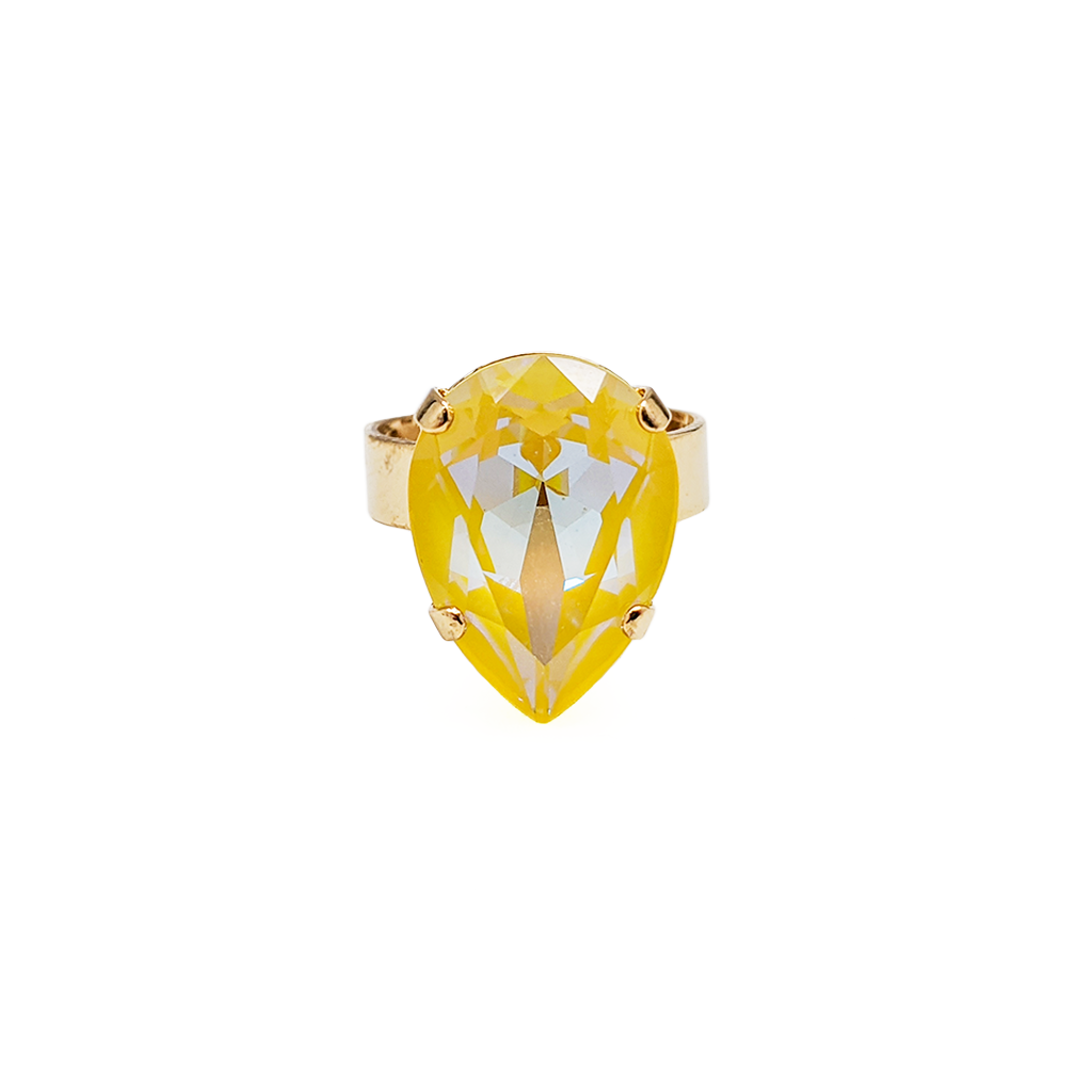Pear Adjustable Ring Sun-Kissed "Sunshine" *Custom*