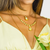 Double Stone Pear Pendant in Sun-Kissed "Sunshine" *Custom*