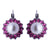 Extra Luxurious Rosette Leverback Earrings in "Roxanne" *Custom*