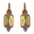 Extra-Luxurious Emerald and Trio Cluster Leverback Earrings in "Fields of Gold" *Custom*