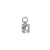 Large Emerald Charm -Choose Your Color- Rhodium, Rose, Yellow Gold