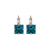 Square Stone Earrings in "Indocolite" *Custom*