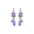Diamond Cluster Earrings in "Happy Hour" - Rhodium