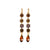 Small Daisy Dangle Earrings in "Cello Solo" *Custom*