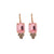 Medium Emerald Trio Cluster Earrings in "Champagne Kisses" *Custom*