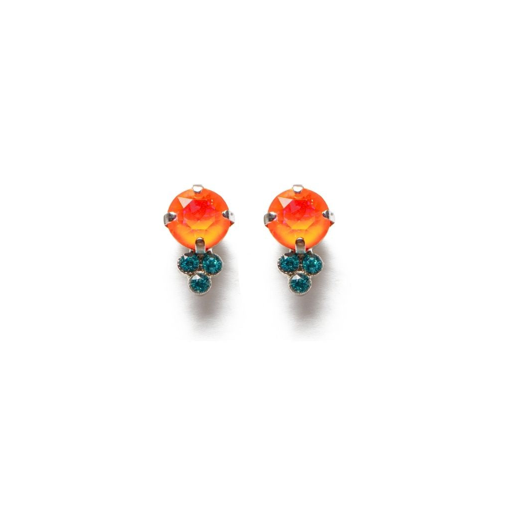 Medium Trio Cluster Earrings in "Coral Cove" *Custom*