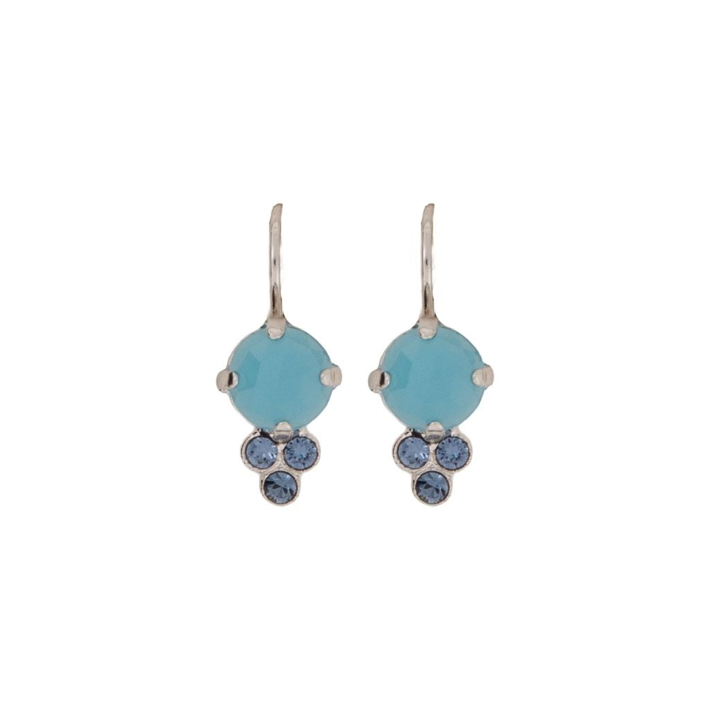 Medium Trio Cluster Earrings in "Crystal Blue" *Custom*