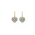 Small Heart Earrings in "First Toast" *Custom*