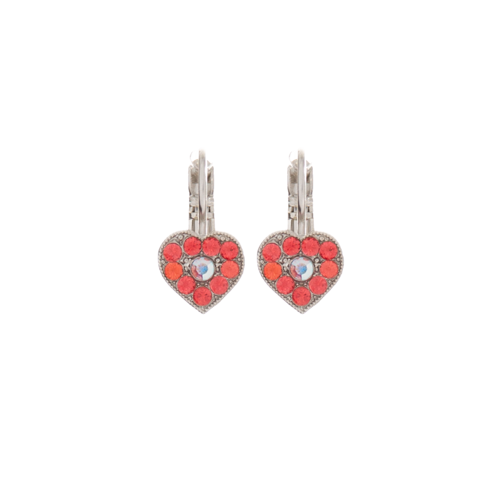 Small Heart Earrings in "Sunset Drive-In" *Custom*