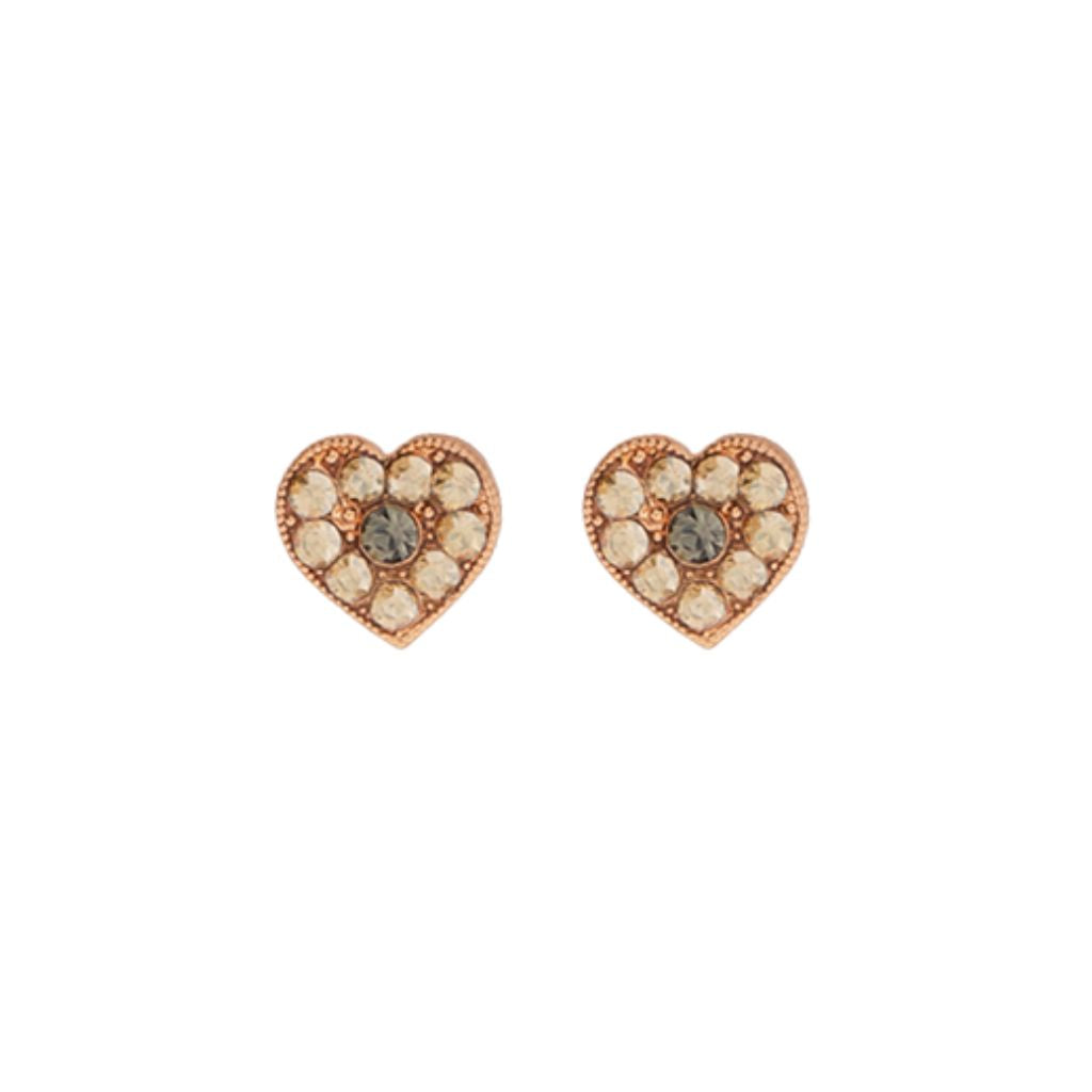 Small Heart Earrings in "Sand Bar" *Custom*