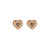 Small Heart Earrings in "Sand Bar" *Custom*
