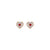 Small Heart Earrings in "Americana" *Custom*