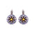 Guardian Angel Leverback Earrings in "Macaron" - Antique Silver