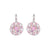 Guardian Angel Earrings in "Light Pink" - Rhodium