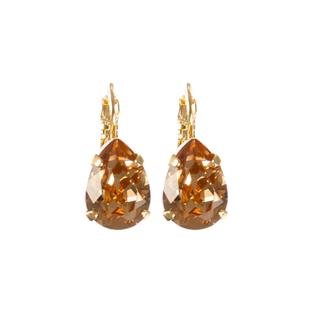 Pear Leverback Earrings in "Light Colorado Topaz" *Custom*