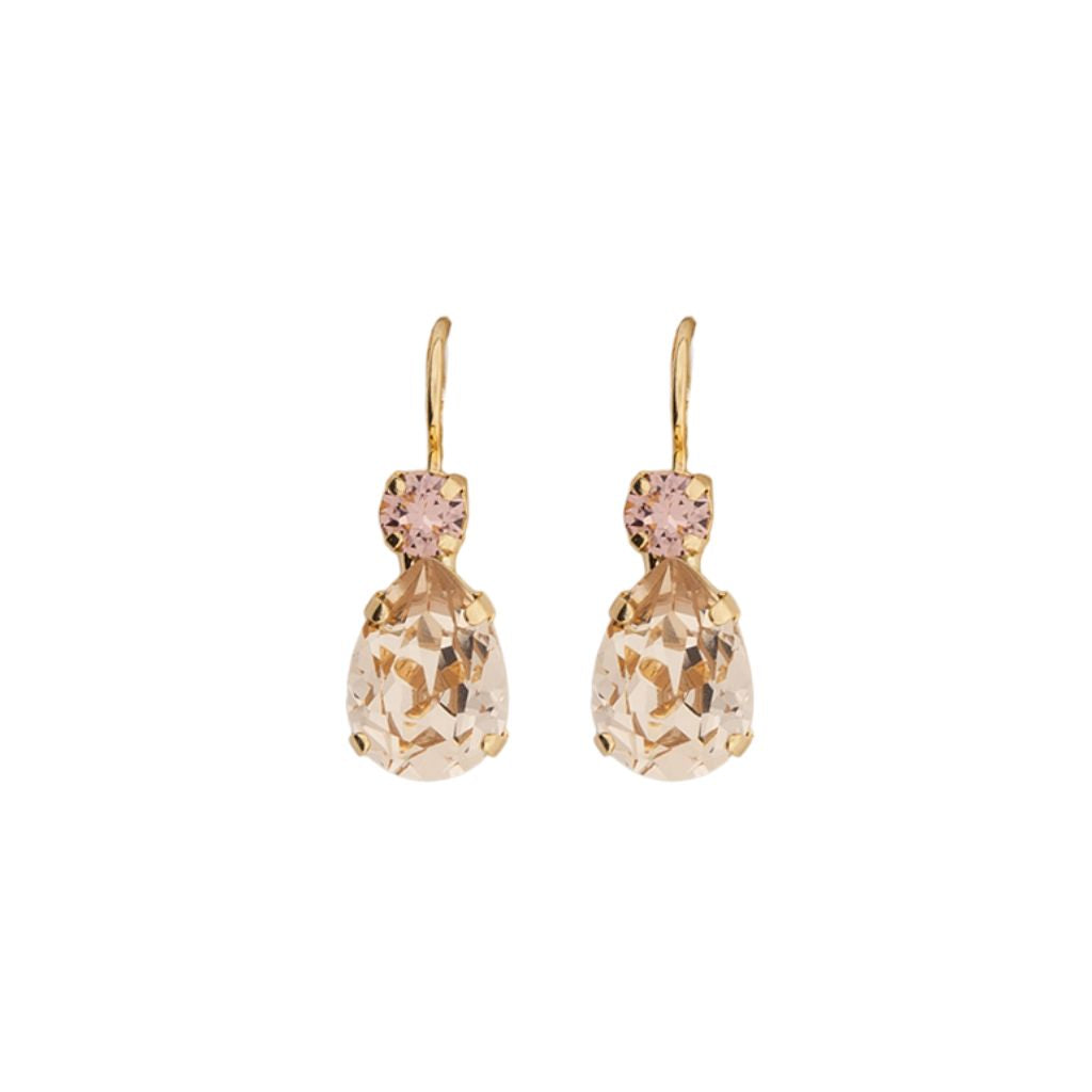 Pear Leverback Earrings in "Amaretto" *Custom*