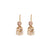 Pear Leverback Earrings in "Amaretto" *Custom*