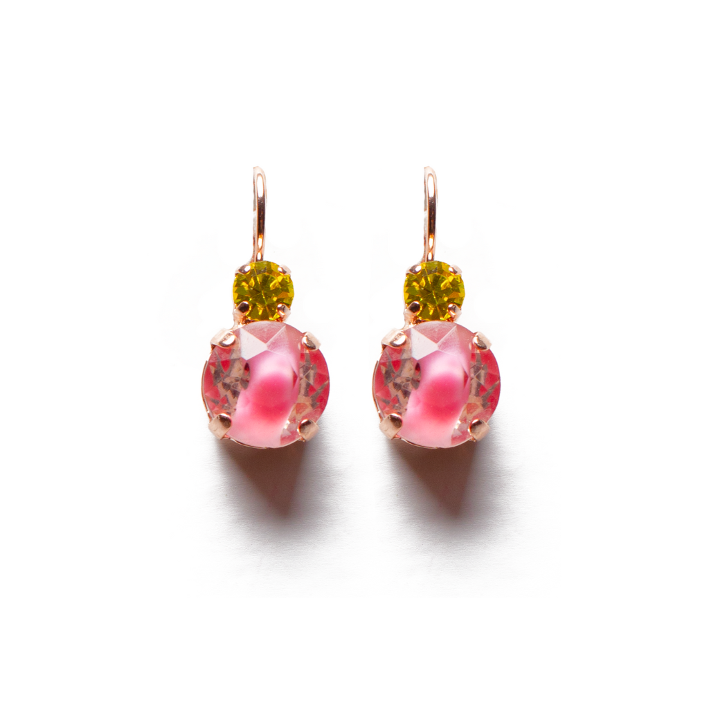 Large Double Stone Earrings in "Saltwater Taffy" *Custom*