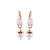 Small Pear Leverback Earrings with Drop in "Sahara" *Custom*