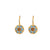 Petite Round Cluster Leverback Earrings in "First Toast" *Custom*