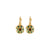 Petite Round Cluster Leverback Earrings in "The Green Room" *Custom*
