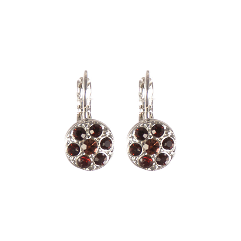 Small Round Cluster Earrings in "Velvet Encore" *Custom*