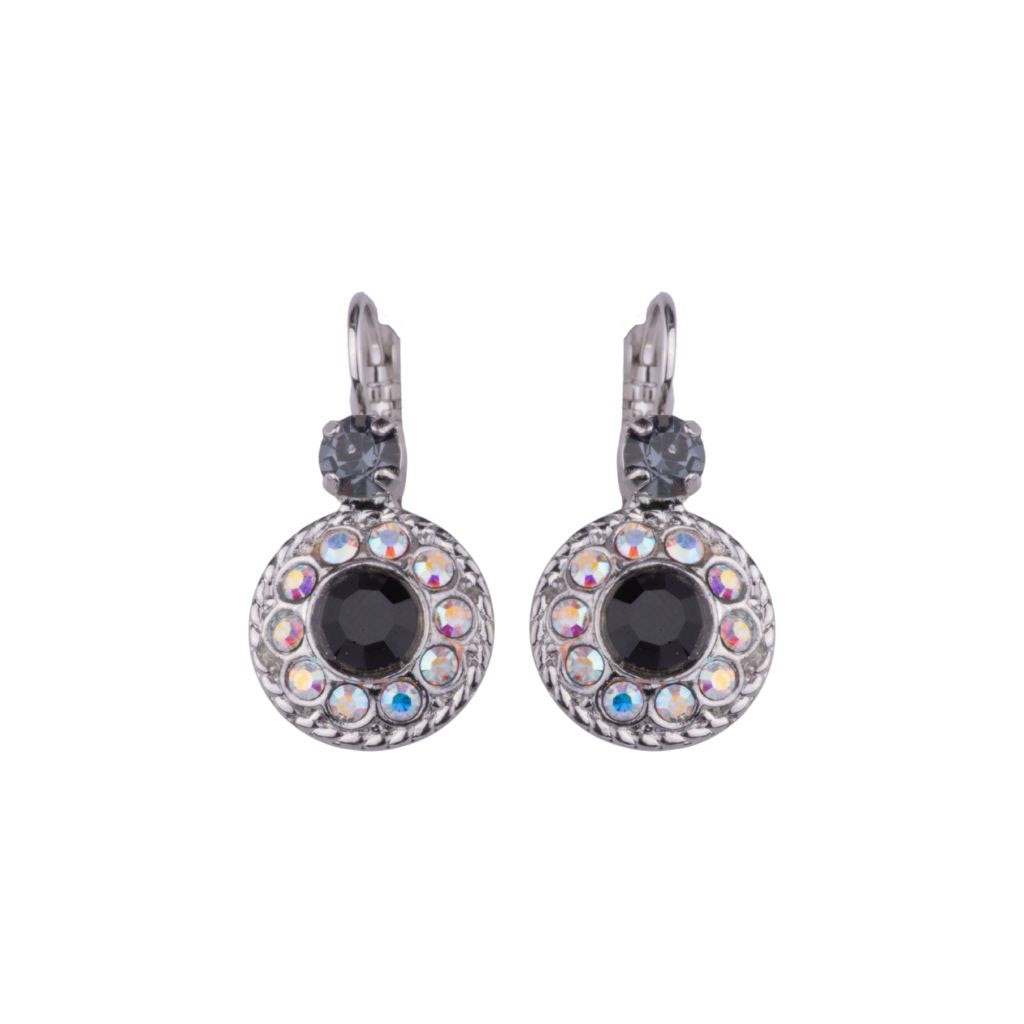 Double Round Cluster Earrings in "Tuxedo" *Custom*