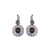 Double Round Cluster Earrings in "Tuxedo" *Custom*